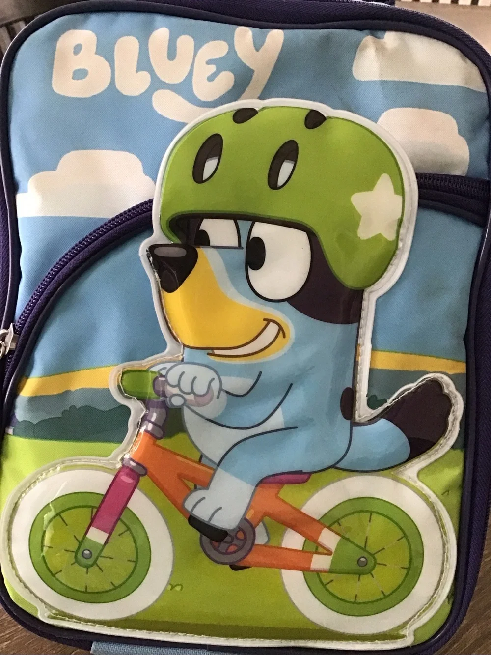 Bluey backpack full size, and lunch box